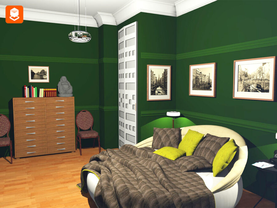 2 - ArCADia Render di interni di una stanza